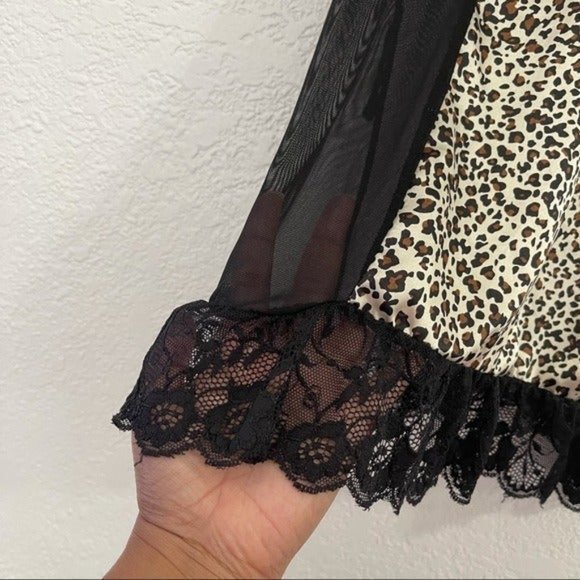 Felina Leopard Lace Babydoll XL - Picture 4 of 6
